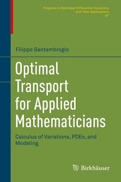 Produktbild: Optimal Transport for Applied Mathematicians