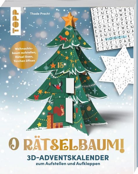 Produktbild: O R&auml;tselbaum! &ndash; 3D-Adventskalender zum Aufstellen und Aufklappen
