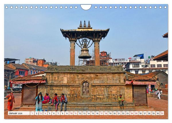Produktbild: LALITPUR, die alte K&ouml;nigsstadt (Wandkalender 2026 DIN A4 quer), CALVENDO Monatskalender