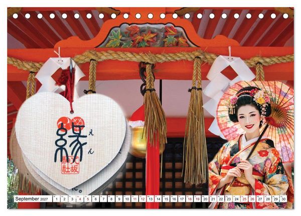 Produktbild: Farbenfrohes Japan (Tischkalender 2027 DIN A5 quer), CALVENDO Monatskalender