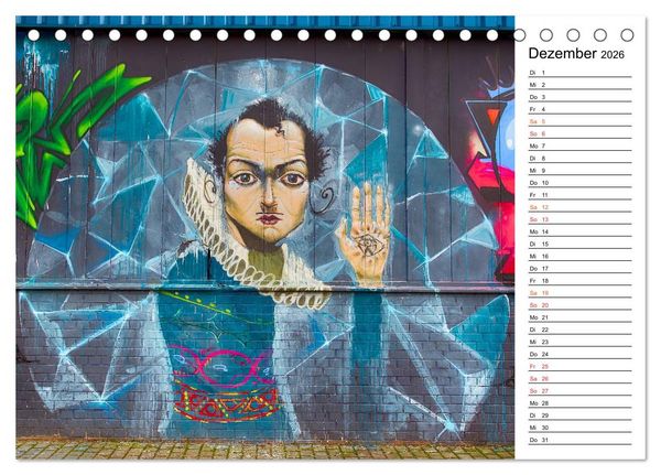 Produktbild: Graffiti (Tischkalender 2026 DIN A5 quer), CALVENDO Monatskalender