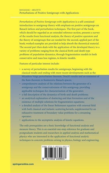 Produktbild: Perturbations of Positive Semigroups with Applications