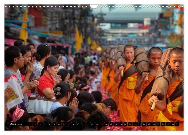 Produktbild: Buddhistische M&ouml;nche - das Leben f&uuml;r Buddha (Wandkalender 2026 DIN A3 quer), CALVENDO Monatskalender