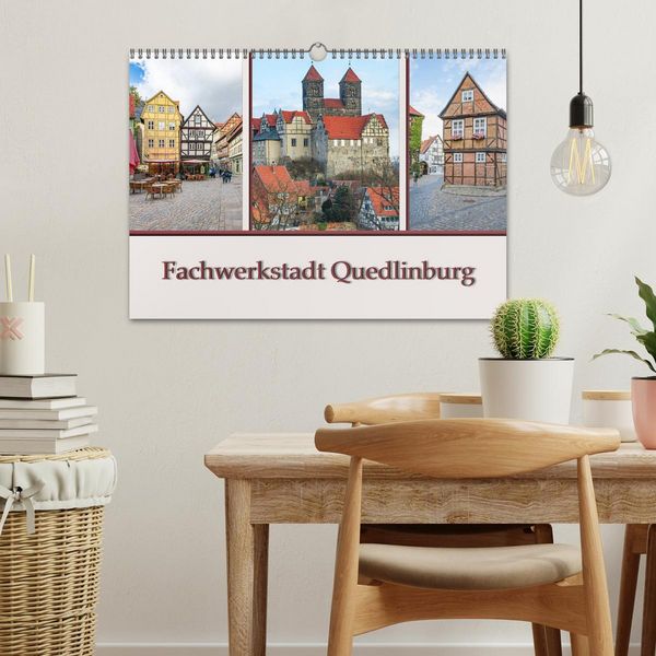 Produktbild: Fachwerkstadt Quedlinburg (Wandkalender 2026 DIN A3 quer), CALVENDO Monatskalender