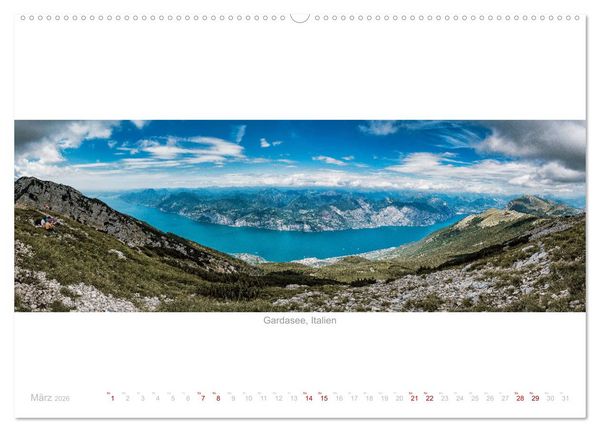 Produktbild: Panoramablicke weltweit (hochwertiger Premium Wandkalender 2026 DIN A2 quer), Kunstdruck in Hochglanz