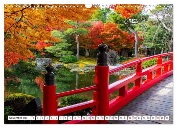 Produktbild: Herbst in Japan (Wandkalender 2026 DIN A3 quer), CALVENDO Monatskalender