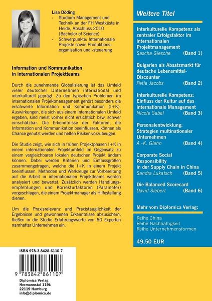 Produktbild: Information und Kommunikation in internationalen Projektteams