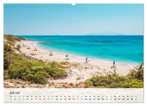 Produktbild: Insel Kos - Badeparadies der S&uuml;d&auml;g&auml;is (Wandkalender 2027 DIN A2 quer), CALVENDO Monatskalender