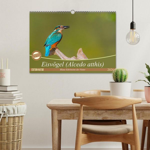 Produktbild: Eisv&ouml;gel (Alcedo atthis) - Edelsteine der Natur (Wandkalender 2026 DIN A3 quer), CALVENDO Monatskalender