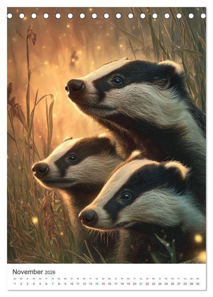 Produktbild: Wild und Wundervoll (Tischkalender 2026 DIN A5 hoch), CALVENDO Monatskalender
