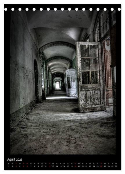 Produktbild: Lost Places Vergessene Orte (Tischkalender 2026 DIN A5 hoch), CALVENDO Monatskalender