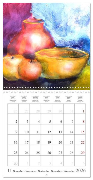 Produktbild: Oasis of calm - Finding silence in painted still life (Wall Calendar 2026 12 &times; 12 Inch) CALVENDO 12 Month Wall Calendar