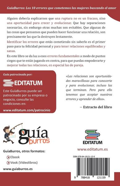 Produktbild: Gu&iacute;aBurros Los 10 errores que cometen las mujeres buscando el amor: Y sin saberlo nos alejan de &eacute;l