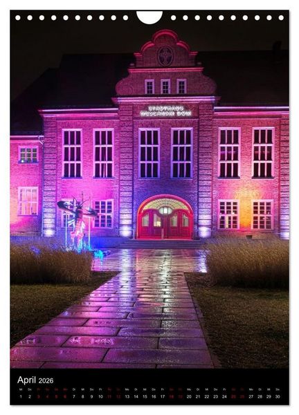 Produktbild: Cottbus und Umgebung f&uuml;r Nachtschw&auml;rmer (Wandkalender 2026 DIN A4 hoch), CALVENDO Monatskalender