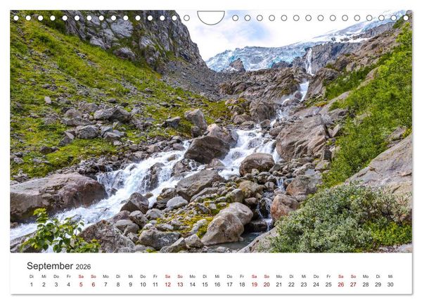 Produktbild: Wasserf&auml;lle in Norwegen (Wandkalender 2026 DIN A4 quer), CALVENDO Monatskalender