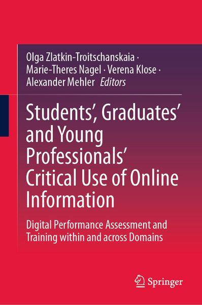 Produktbild: Students&rsquo;, Graduates&rsquo; and Young Professionals&rsquo; Critical Use of Online Information
