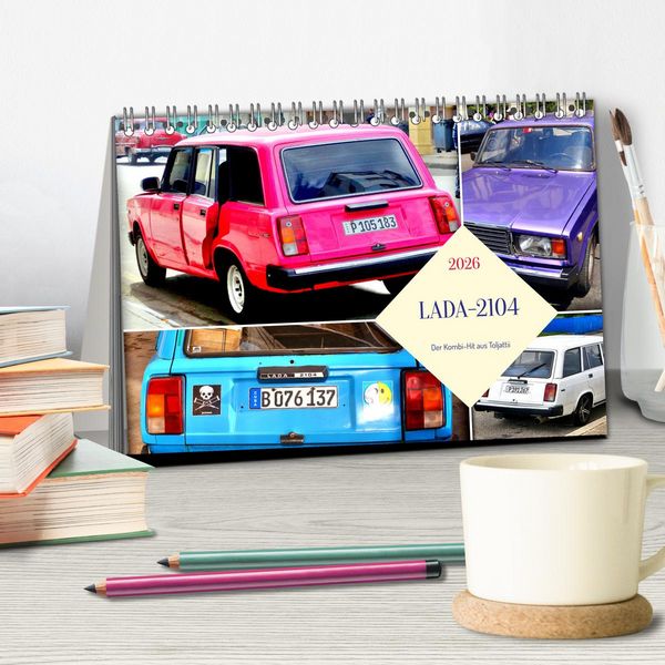 Produktbild: LADA-2104 - Der Kombi-Hit aus Toljatti (Tischkalender 2026 DIN A5 quer), CALVENDO Monatskalender