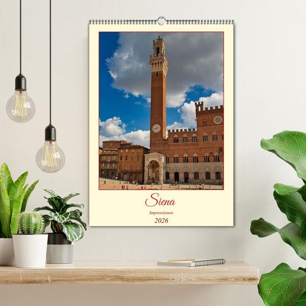 Produktbild: Siena - Impressionen (Wandkalender 2026 DIN A2 hoch), CALVENDO Monatskalender