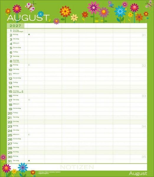Produktbild: Multiplaner - Colour your time 2027