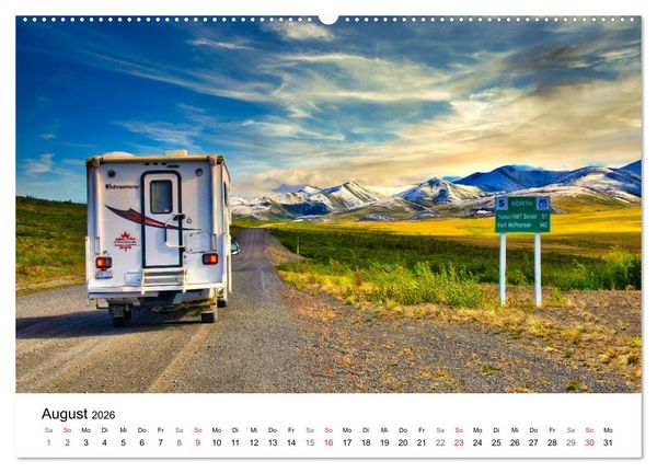 Produktbild: KANADA Mit dem Camper quer durch die Rockies (Wandkalender 2026 DIN A2 quer), CALVENDO Monatskalender