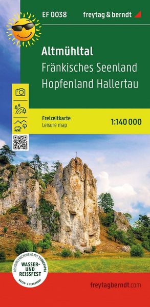 Produktbild: freytag & berndt Freizeitkarte Altm&uuml;hltal, Fr&auml;nkisches Seenland, Hopfenland Hallertau 1:140.000