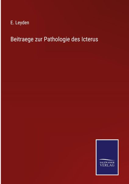 Produktbild: Beitraege zur Pathologie des Icterus