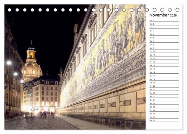 Produktbild: Barockstadt Dresden (Tischkalender 2026 DIN A5 quer), CALVENDO Monatskalender