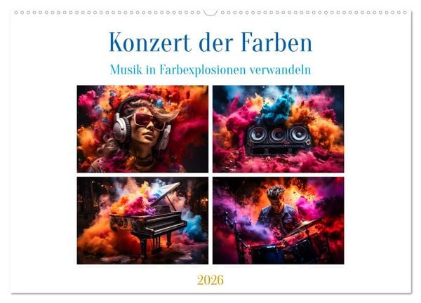 Produktbild: Konzert der Farben (Wandkalender 2026 DIN A2 quer), CALVENDO Monatskalender