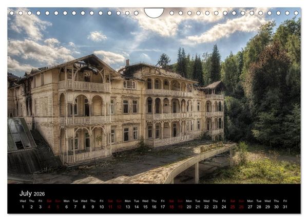 Produktbild: Abandoned Places in Germany (Wall Calendar 2026 DIN A4 landscape), CALVENDO 12 Month Wall Calendar