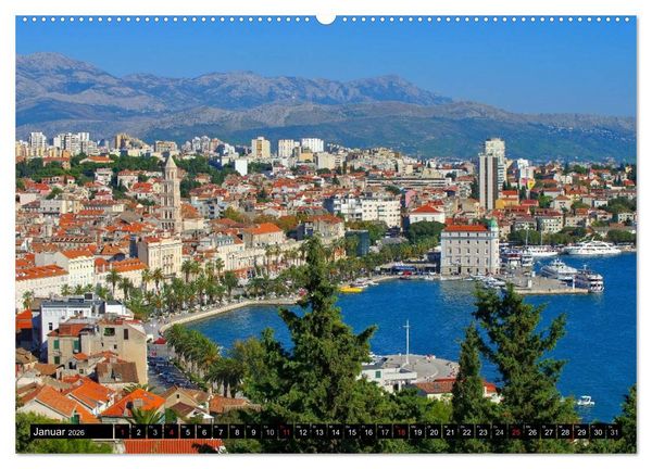 Produktbild: Split Metropole Dalmatiens (Wandkalender 2026 DIN A2 quer), CALVENDO Monatskalender
