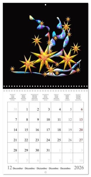 Produktbild: Une harmonie color&eacute;e (Calendrier mural carr&eacute; 2026 30x30 cm) Calendrier double avec une page pour vos prises de notes