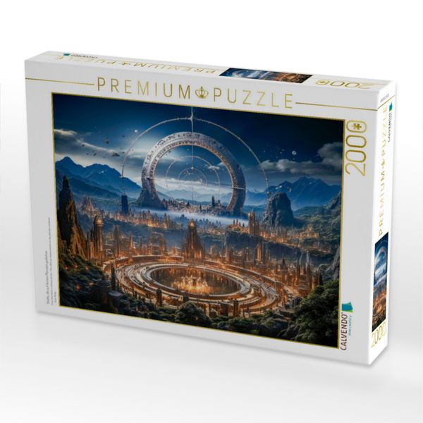 Produktbild: CALVENDO Puzzle St&auml;dte, die auf fernen Planeten gedeihen | 2000 Teile Lege-Gr&ouml;&szlig;e 90x67cm Foto-Puzzle f&uuml;r gl&uuml;ckliche Stunden