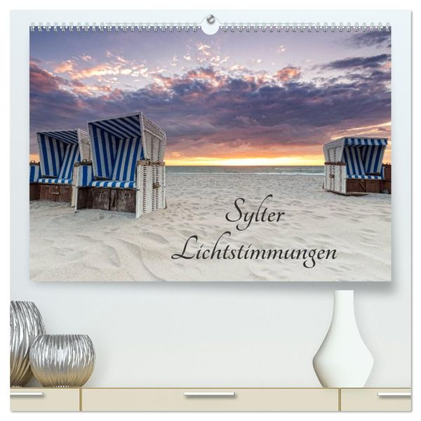 Sylter Lichtstimmungen (hochwertiger Premium Wandkalender 2024 DIN A2 quer), Kunstdruck in Hochglanz