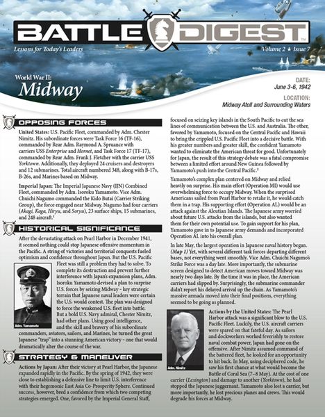 Produktbild: Battle Digest: Midway