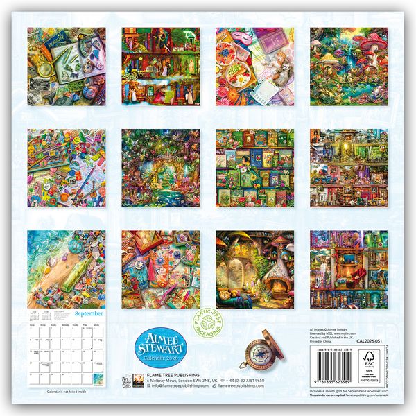 Produktbild: Aimee Stewart 2026 &ndash; Original Flame Tree Publishing-Kalender [Kalender]