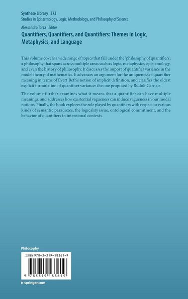 Produktbild: Quantifiers, Quantifiers, and Quantifiers: Themes in Logic, Metaphysics, and Language