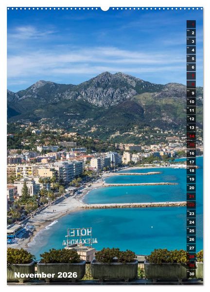 Produktbild: C&Ocirc;TE D&rsquo;AZUR Idyllische Orte (hochwertiger Premium Wandkalender 2026 DIN A2 hoch), Kunstdruck in Hochglanz