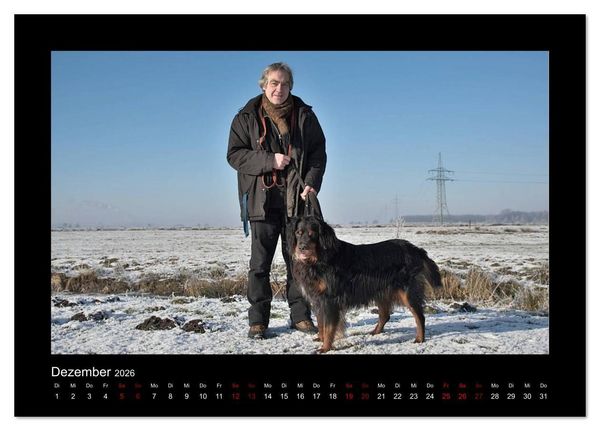 Produktbild: Der Hovawart... Dein Freund f&uuml;rs Leben ! (Tischkalender 2026 DIN A5 quer), CALVENDO Monatskalender