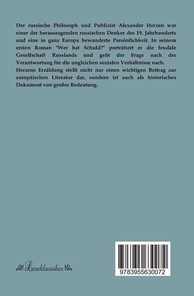 Produktbild: Wer hat Schuld?
