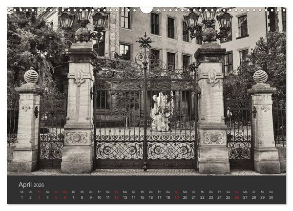 Produktbild: Dresden Schwarz Weiss 2026 (Wandkalender 2026 DIN A3 quer), CALVENDO Monatskalender
