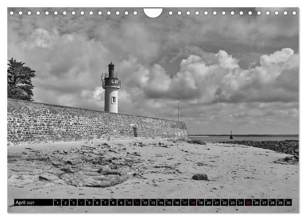 Produktbild: Bretagne in Schwarz und Wei&szlig; 2027 (Wandkalender 2027 DIN A4 quer), CALVENDO Monatskalender