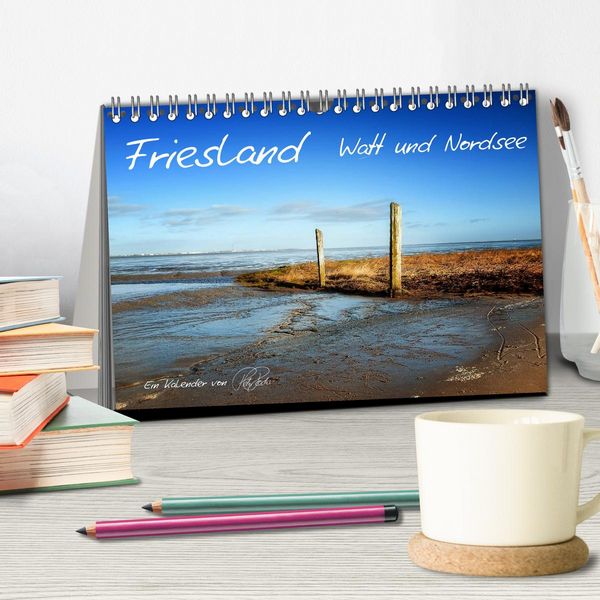 Produktbild: Friesland - Watt und Nordsee / CH-Version (Tischkalender 2026 DIN A5 quer), CALVENDO Monatskalender