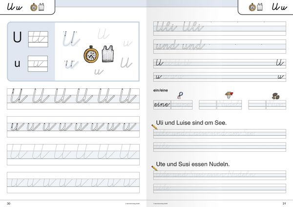 Produktbild: Ich kann die Schreibschrift + &Uuml;bungsheft zu den Buchstabenverbindungen - Vereinfachte Ausgangsschrift - 2 Hefte