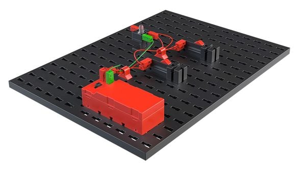 Produktbild: Fischertechnik 559883 - PROFI E-Tronic, 16 Modelle, Konstruktionsbaukasten