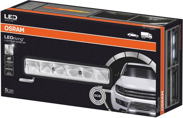 Produktbild: Osram Automotive Fernscheinwerfer LEDDL105-SP LEDriving Lightbar SX180-SP LED vorne (B x H x T) 182 x 63.5 x 50 mm Schwarz
