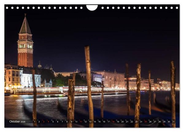 Produktbild: Leuchtendes Venedig (Wandkalender 2026 DIN A4 quer), CALVENDO Monatskalender