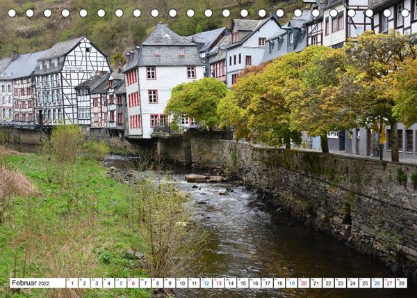 Produktbild: Monschau - Fachwerkidylle in der Eifel (Tischkalender 2022 DIN A5 quer)