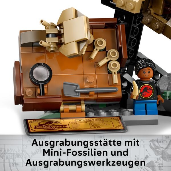 Produktbild: LEGO Jurassic World Dinosaurier-Fossilien: Triceratops-Sch&auml;del Set 76969