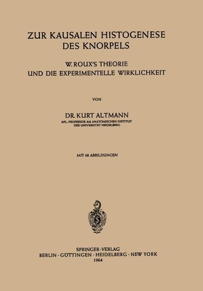 Produktbild: Zur Kausalen Histogenese des Knorpels
