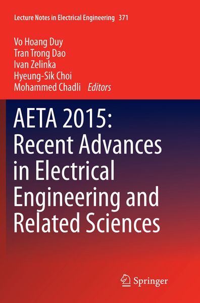 Produktbild: AETA 2015: Recent Advances in Electrical Engineering and Related Sciences